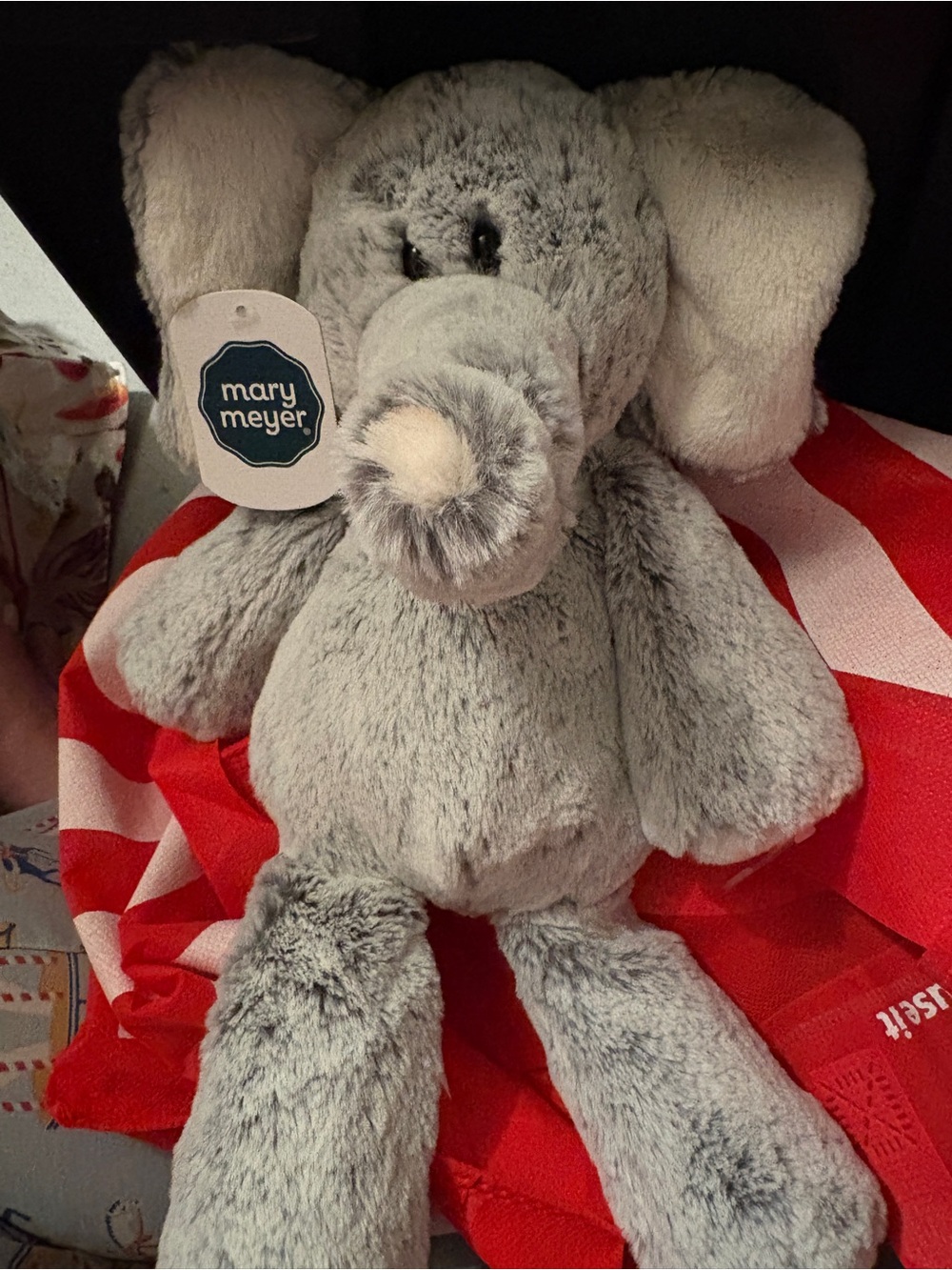 Mary Meyer Plush Gray Elephant Stuffed Animal NWT
